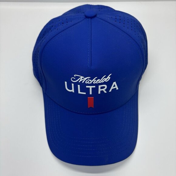 Michelob Ultra Trucker Hat Blue Mesh Snapback Cap Beer Logo Adjustable Baseball - Picture 3 of 8